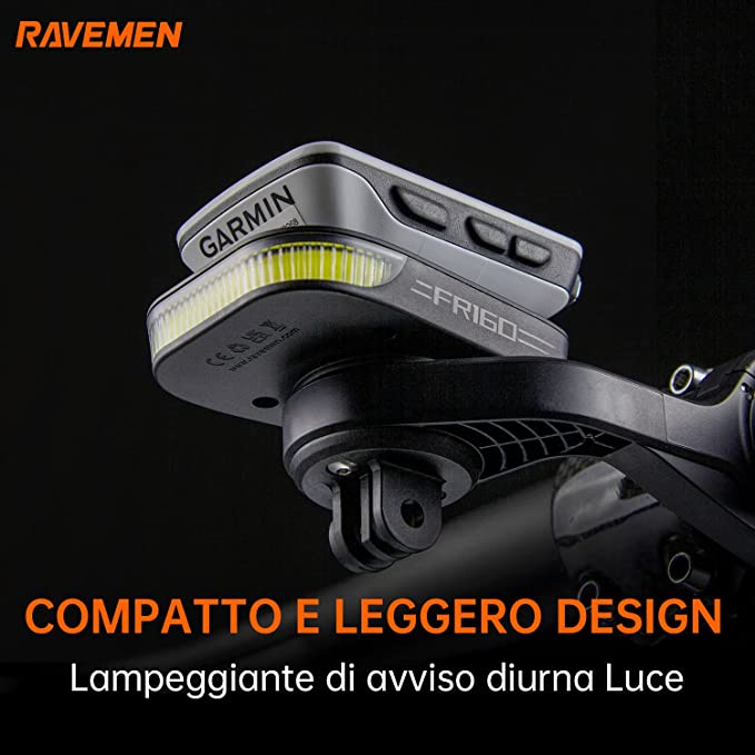 RAVEMEN FR160 Compatible with Garmin Bicycle Computer